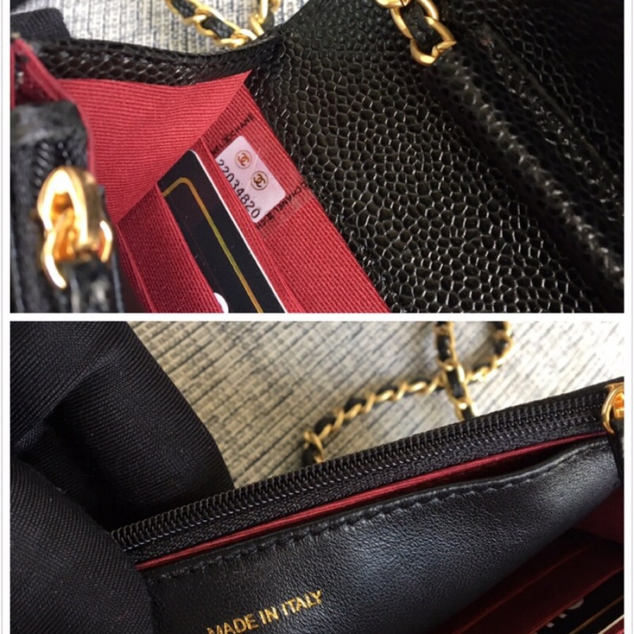 WOC CHANEL LEBOY,  CAVIAR / CALFSKIN