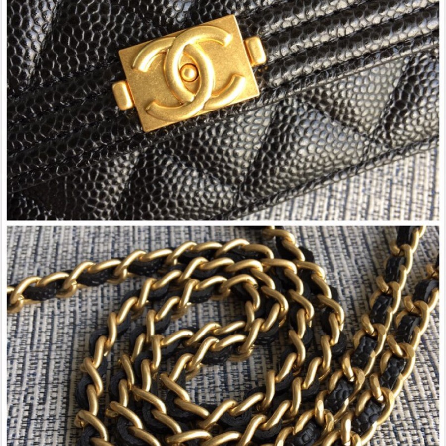 WOC CHANEL LEBOY,  CAVIAR / CALFSKIN