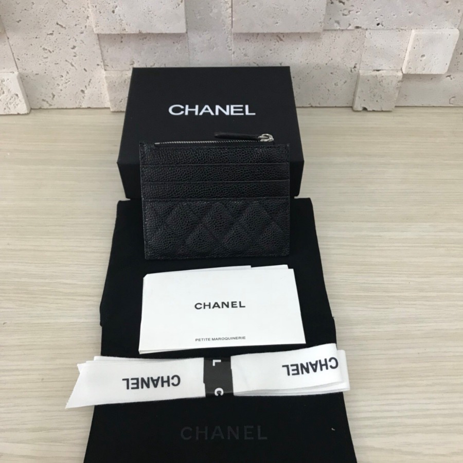 CHANEL Classic Card Holder, CAVIAR CALFSKIN
