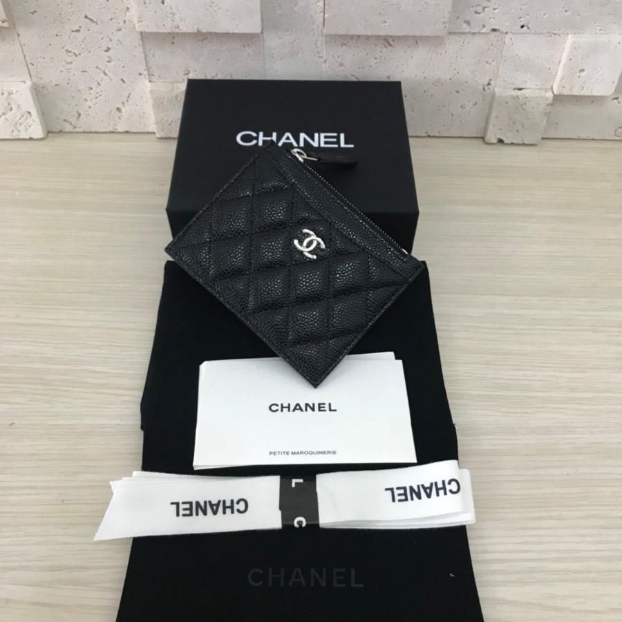 CHANEL Classic Card Holder, CAVIAR CALFSKIN
