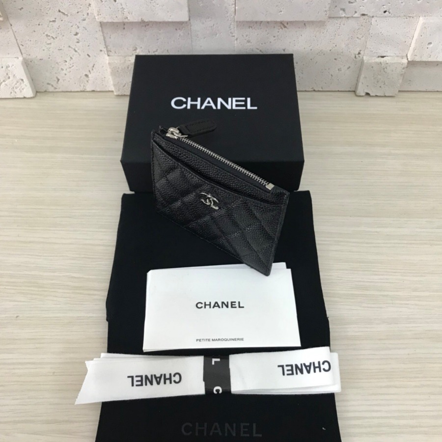 CHANEL Classic Card Holder, CAVIAR CALFSKIN