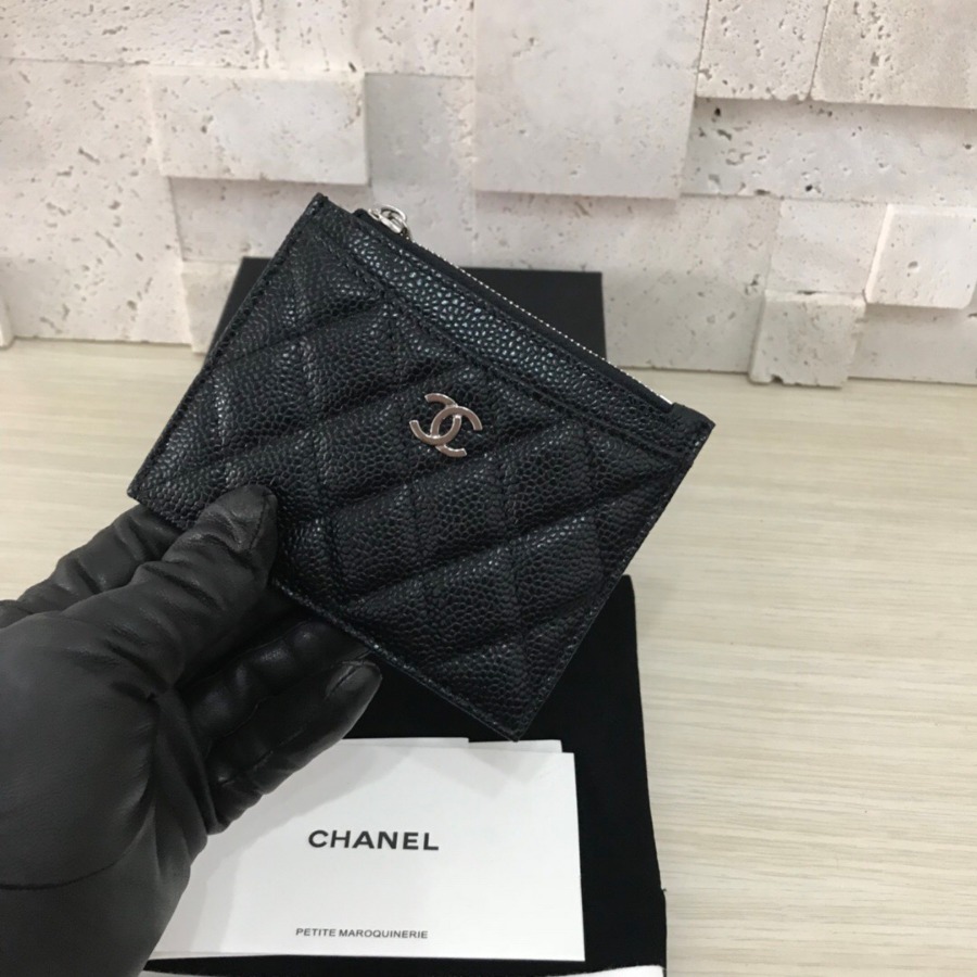 CHANEL Classic Card Holder, CAVIAR CALFSKIN