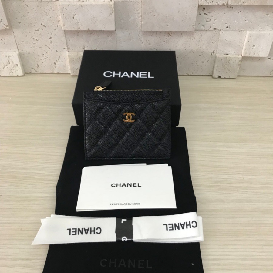 CHANEL Classic Card Holder, CAVIAR CALFSKIN