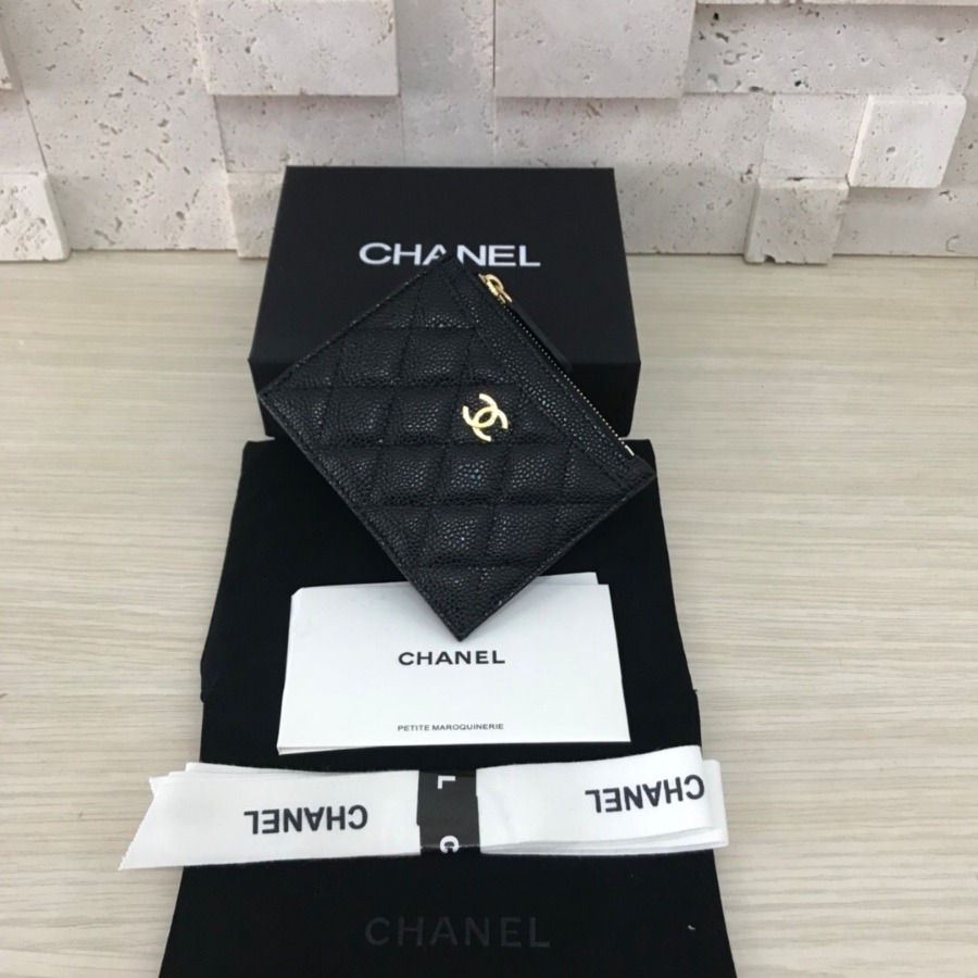 CHANEL Classic Card Holder, CAVIAR CALFSKIN