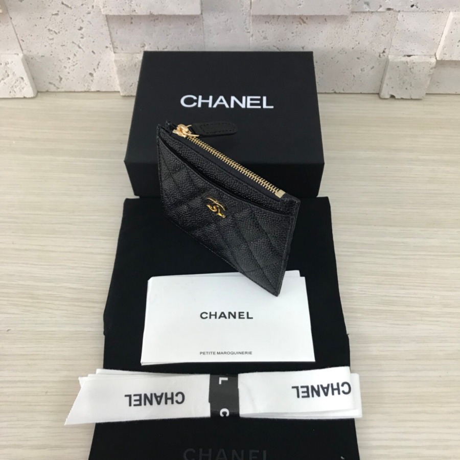 CHANEL Classic Card Holder, CAVIAR CALFSKIN
