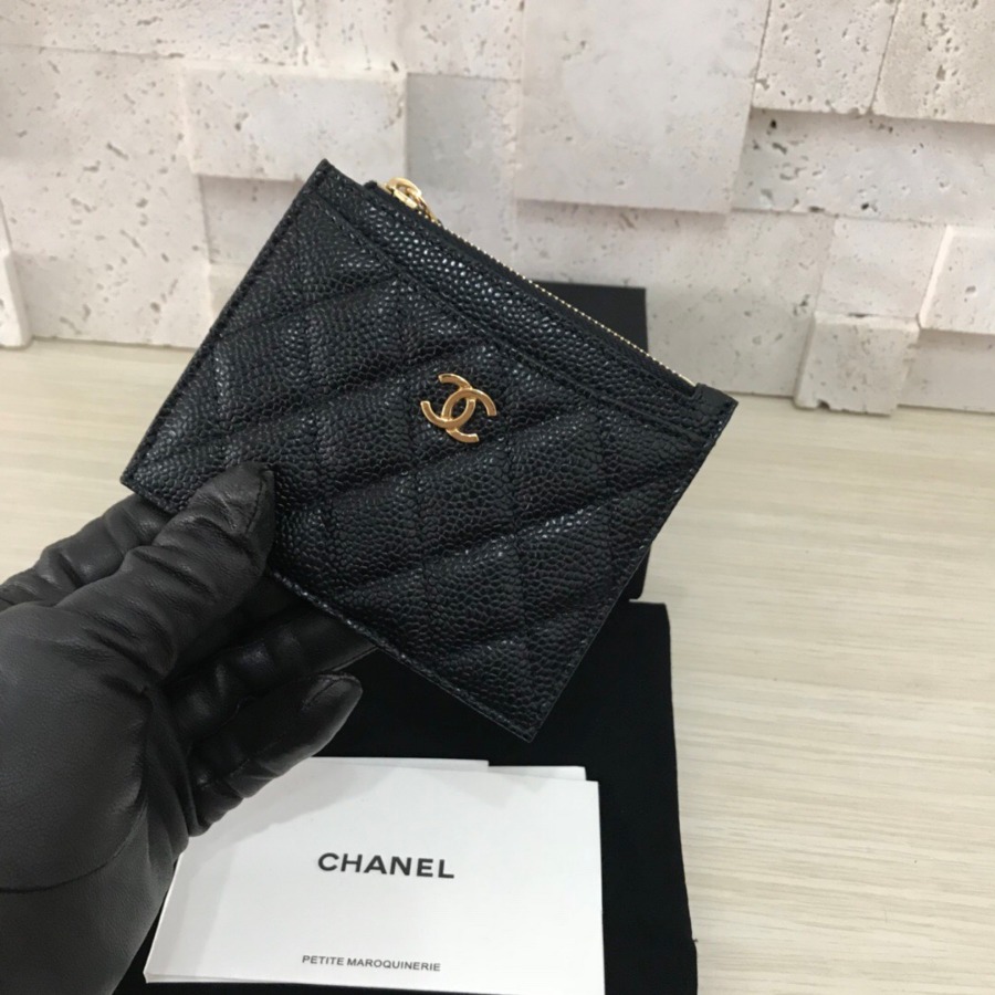 CHANEL Classic Card Holder, CAVIAR CALFSKIN