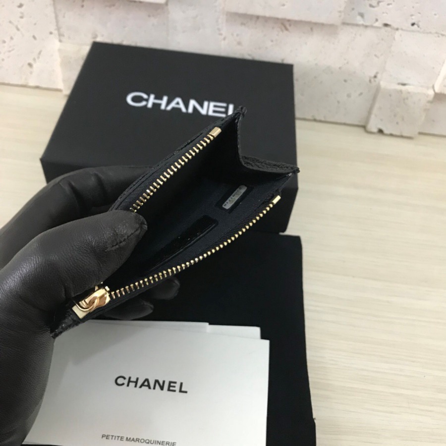 CHANEL Classic Card Holder, CAVIAR CALFSKIN