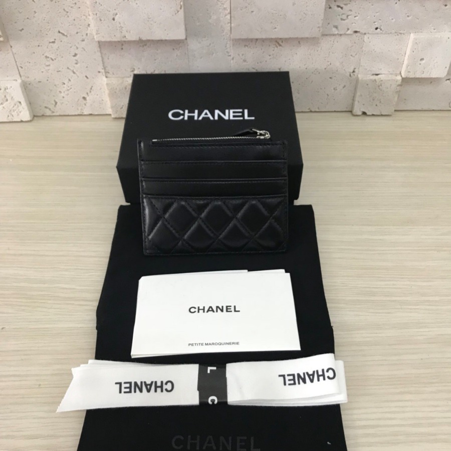 CHANEL Classic Card Holder, LAMBSKIN