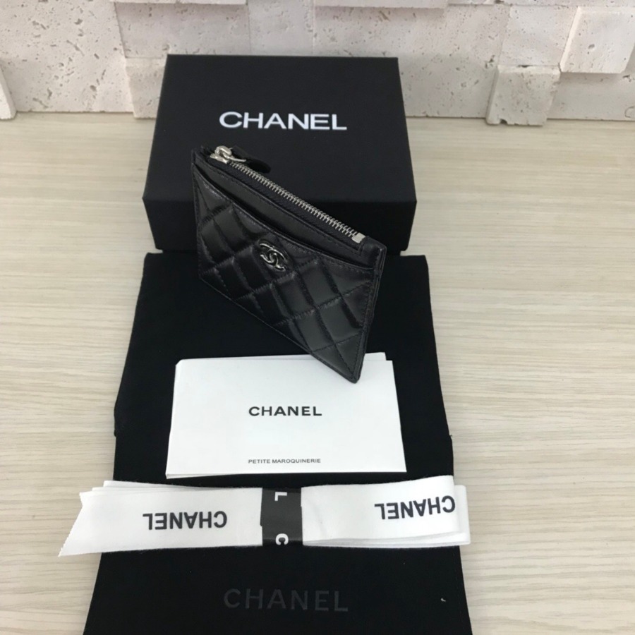 CHANEL Classic Card Holder, LAMBSKIN