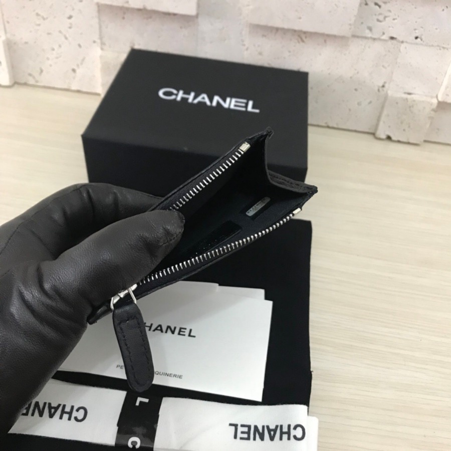 CHANEL Classic Card Holder, LAMBSKIN