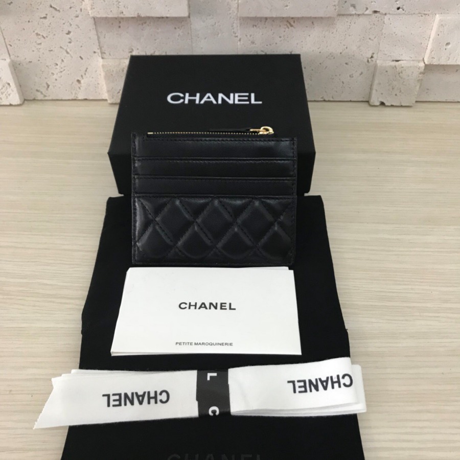 CHANEL Classic Card Holder, LAMBSKIN