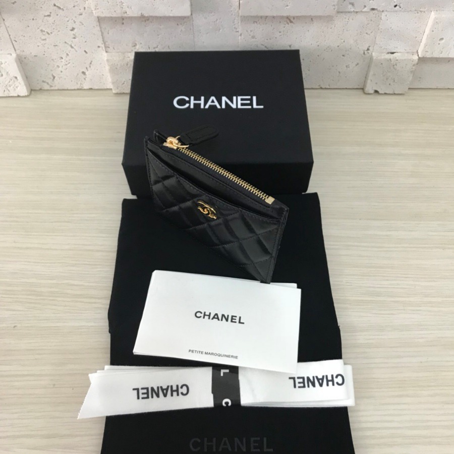 CHANEL Classic Card Holder, LAMBSKIN