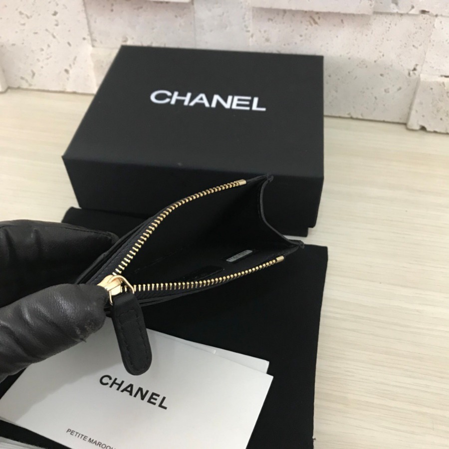 CHANEL Classic Card Holder, LAMBSKIN