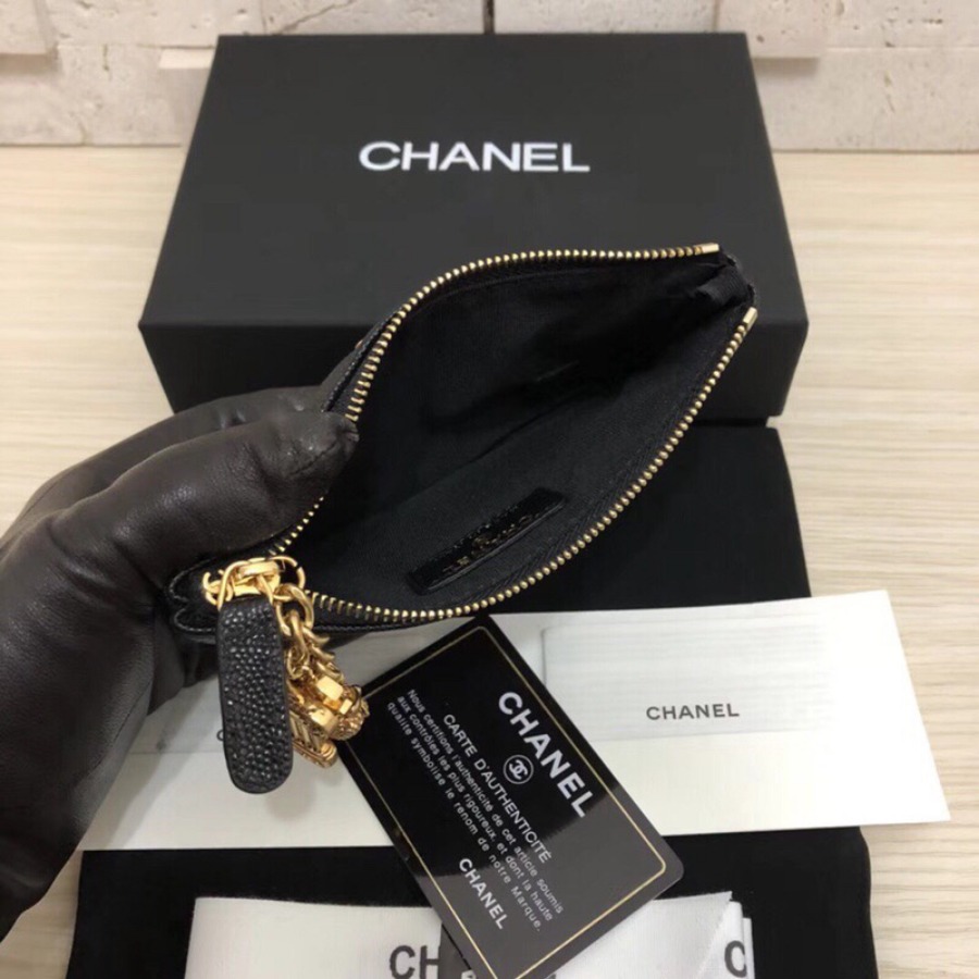 POUCH, CHANEL, CAVIAR, A82365