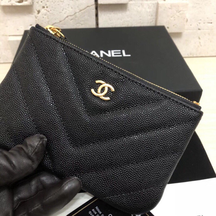 POUCH, CHANEL, CAVIAR, A82365