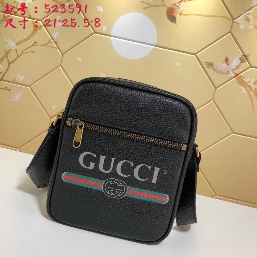 523591, Gucci Print messenger bag, Men's Messengers Bags