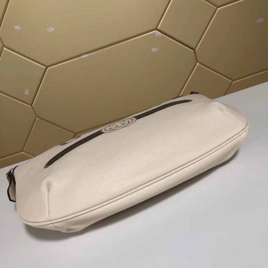 523592, Gucci Print half-moon hobo bag, Men's Messengers Bags