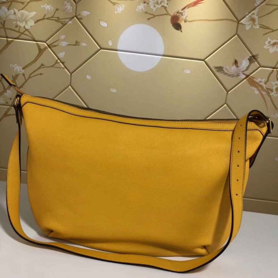 523588, Gucci Print half-moon hobo bag, Men's Messengers Bags