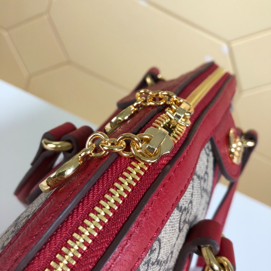 524533, Ophidia GG medium top handle bag, Blue and red Web, GUCCI HANDBAGS