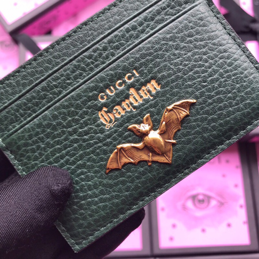 519798, GUCCI LEATHER CARD CASE, GUCCI Small Accessories