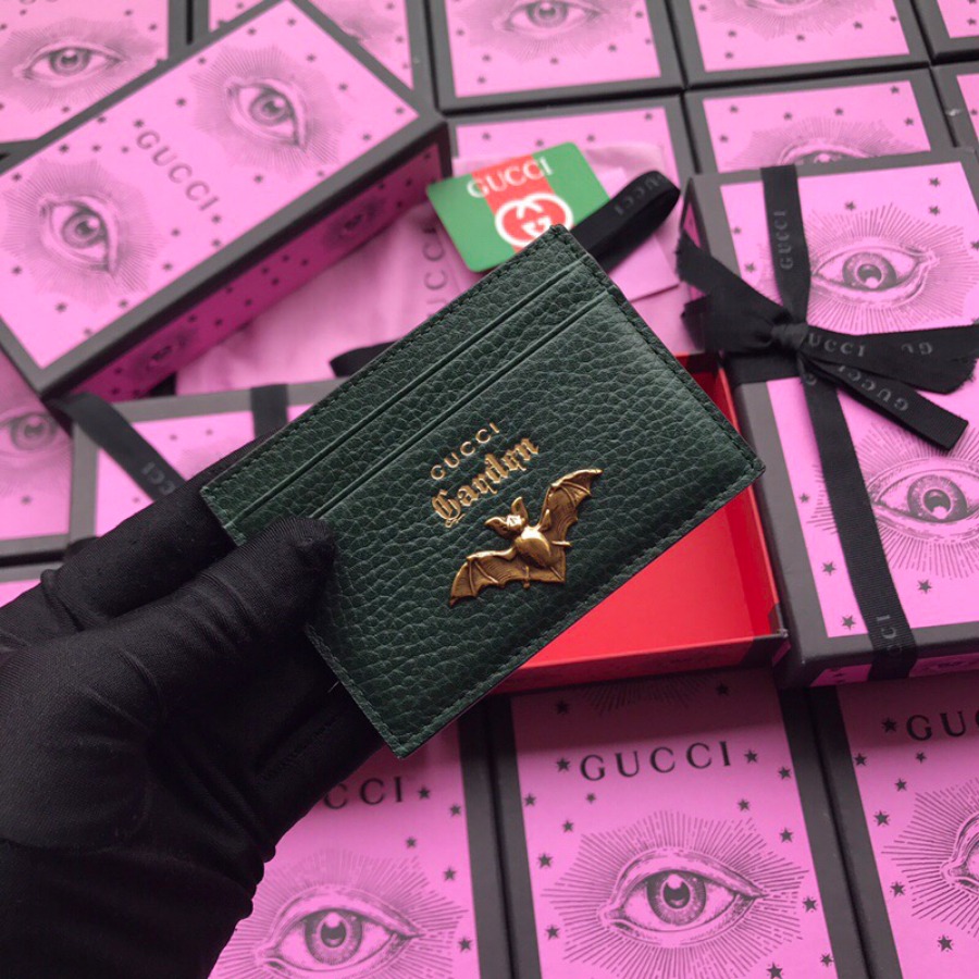 519798, GUCCI LEATHER CARD CASE, GUCCI Small Accessories
