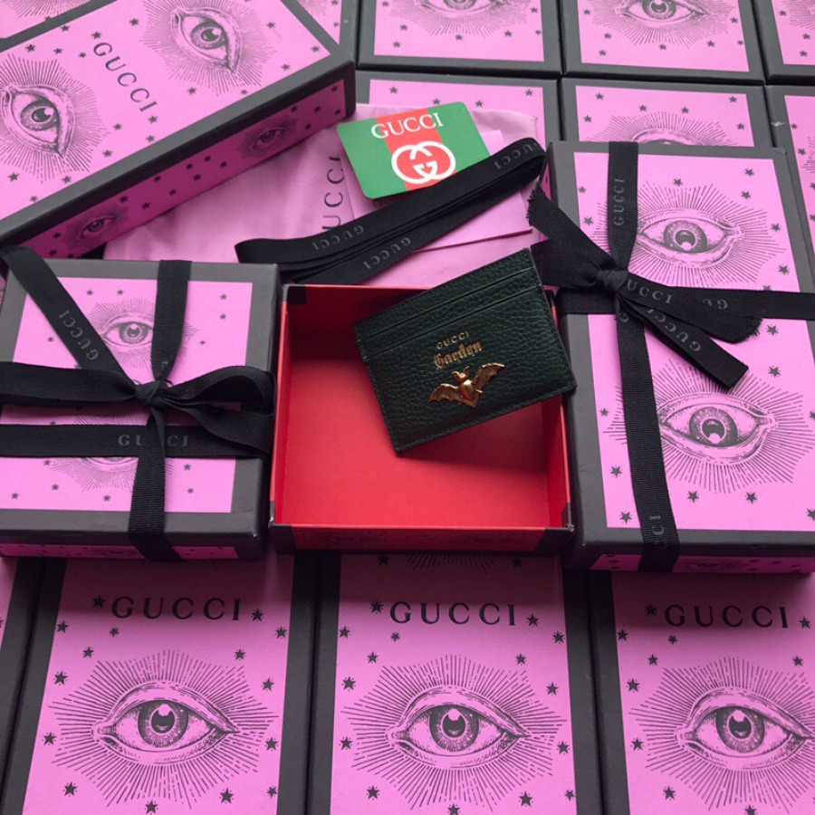 519798, GUCCI LEATHER CARD CASE, GUCCI Small Accessories