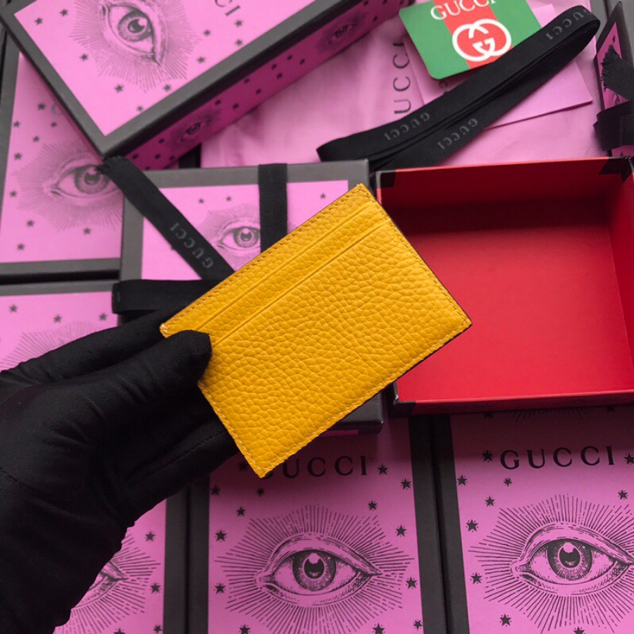 519798, GUCCI LEATHER CARD CASE, GUCCI Small Accessories
