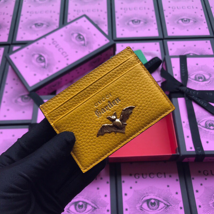 519798, GUCCI LEATHER CARD CASE, GUCCI Small Accessories