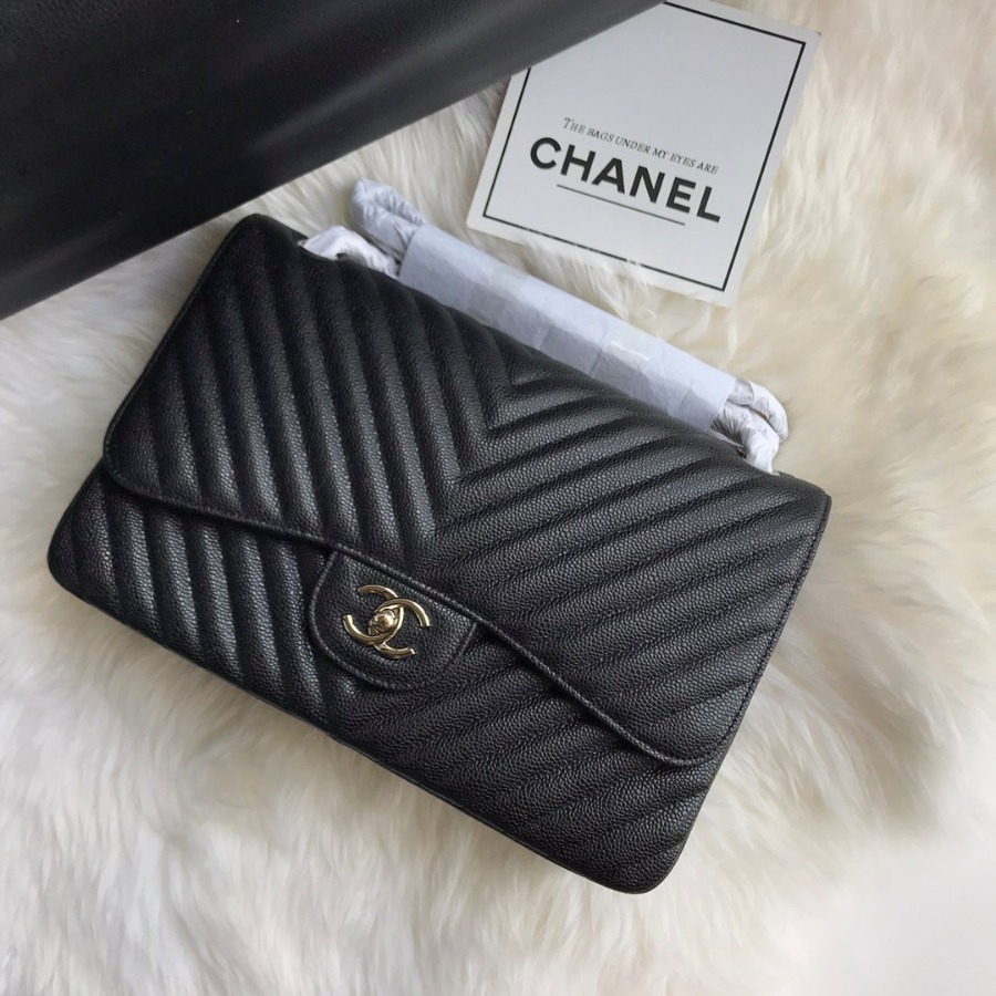 Large Classic handbag, Chanel Handbag, 30CM, Caviar