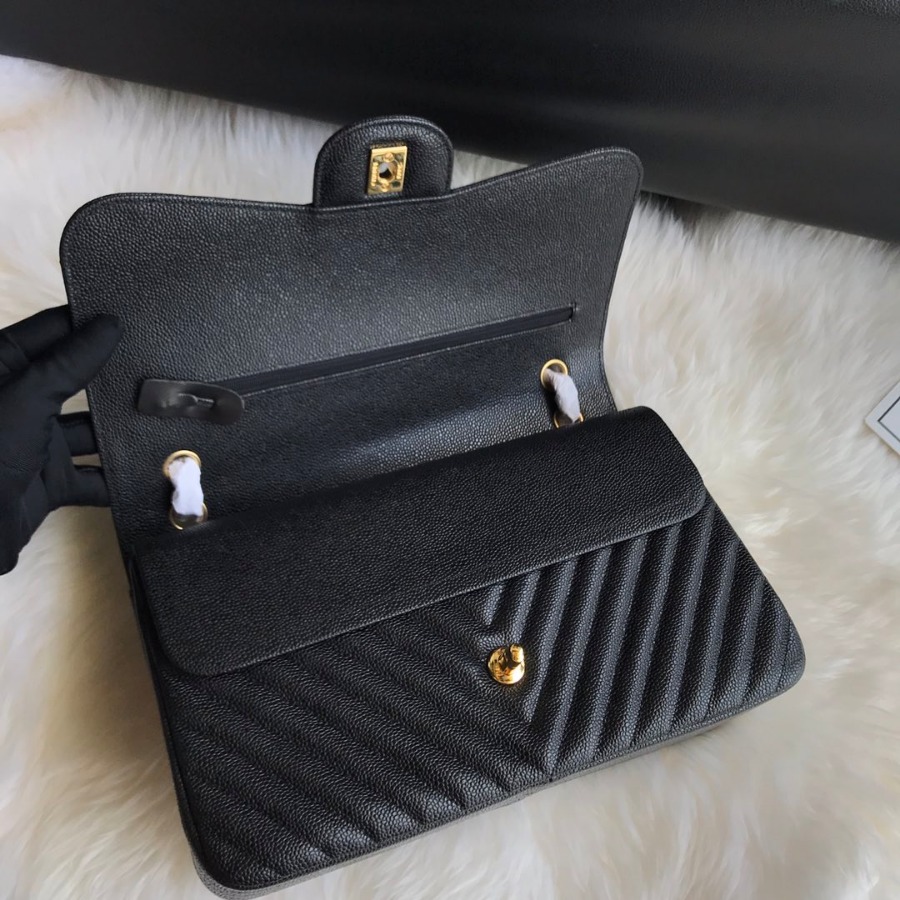 Large Classic handbag, Chanel Handbag, 30CM, Caviar