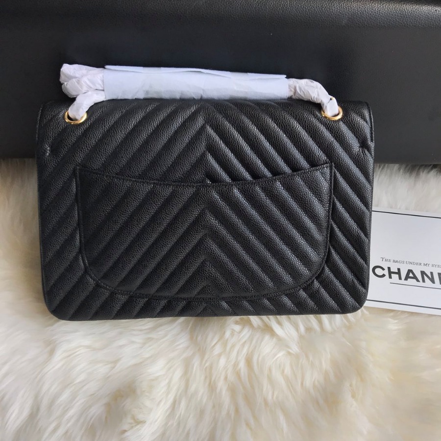 Large Classic handbag, Chanel Handbag, 30CM, Caviar