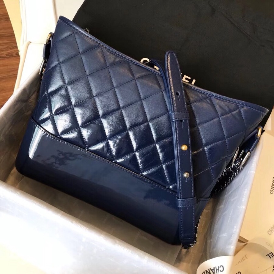 A93824, CHANEL'S GABRIELLE Hobo Bag, Silver-Tone & Gold-Tone Metal