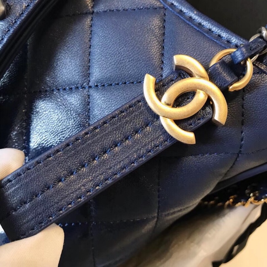 A93824, CHANEL'S GABRIELLE Hobo Bag, Silver-Tone & Gold-Tone Metal