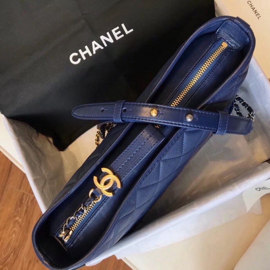 A93824, CHANEL'S GABRIELLE Hobo Bag, Silver-Tone & Gold-Tone Metal