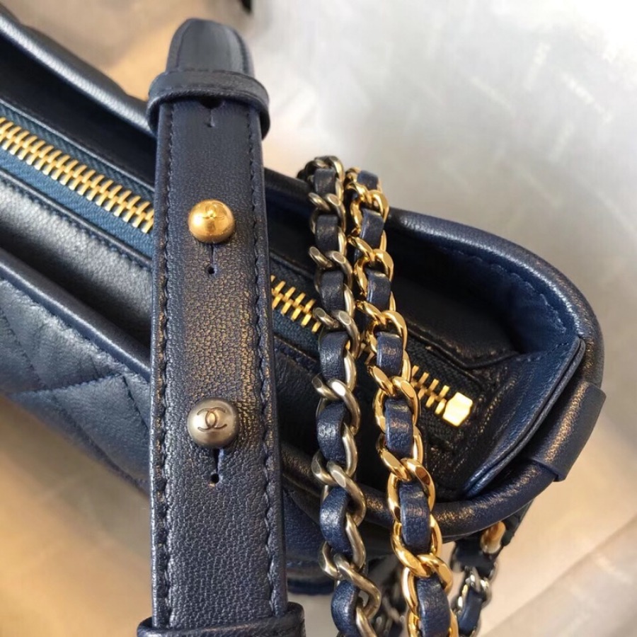 A91810, CHANEL'S GABRIELLE Small Hobo Bag, Silver-Tone & Gold-Tone Metal