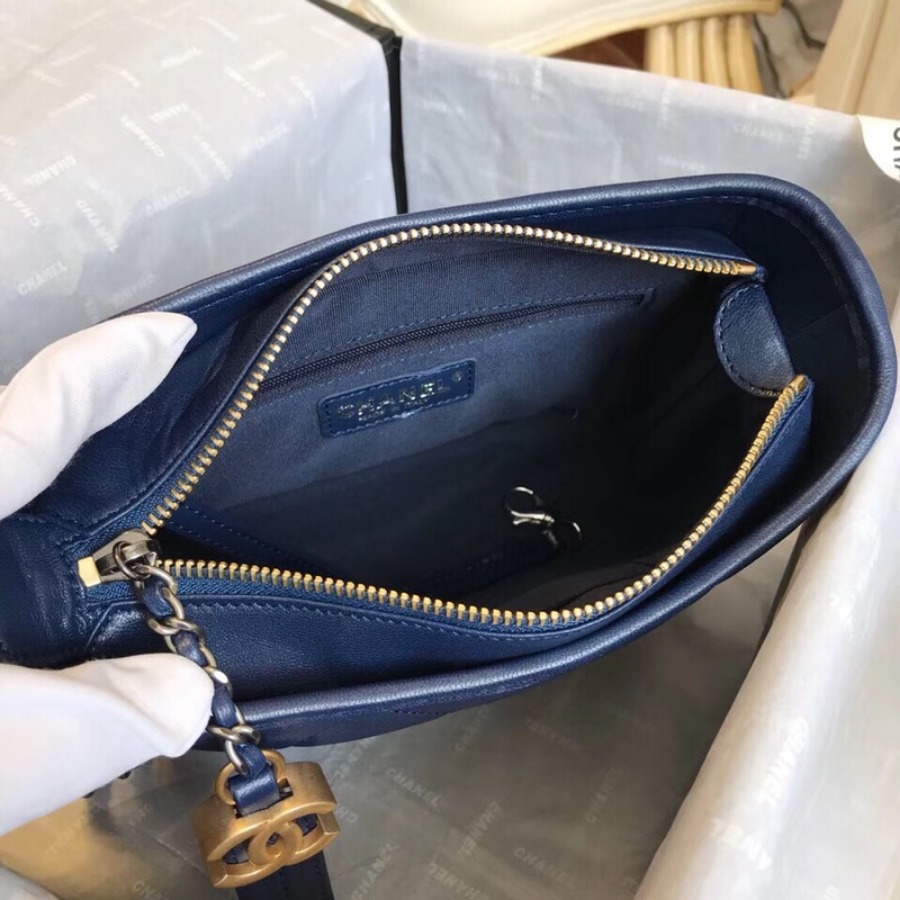 A91810, CHANEL'S GABRIELLE Small Hobo Bag, Silver-Tone & Gold-Tone Metal