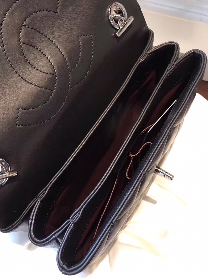 A92236, Small Flap Bag with Top Handle, CHANEL HANDBAG, 25CM