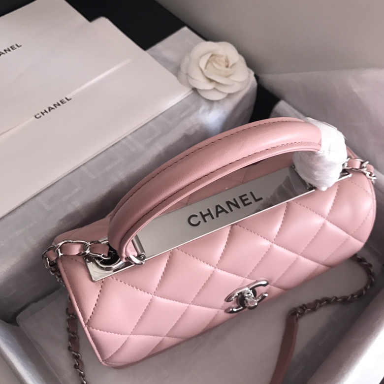 A92236, Small Flap Bag with Top Handle, CHANEL HANDBAG, 25CM