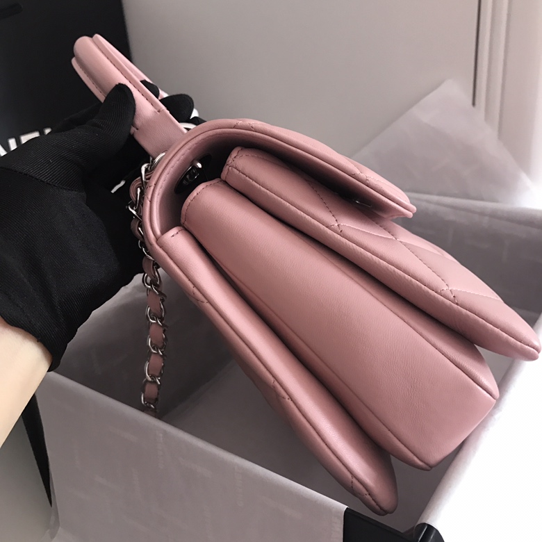 A92236, Small Flap Bag with Top Handle, CHANEL HANDBAG, 25CM
