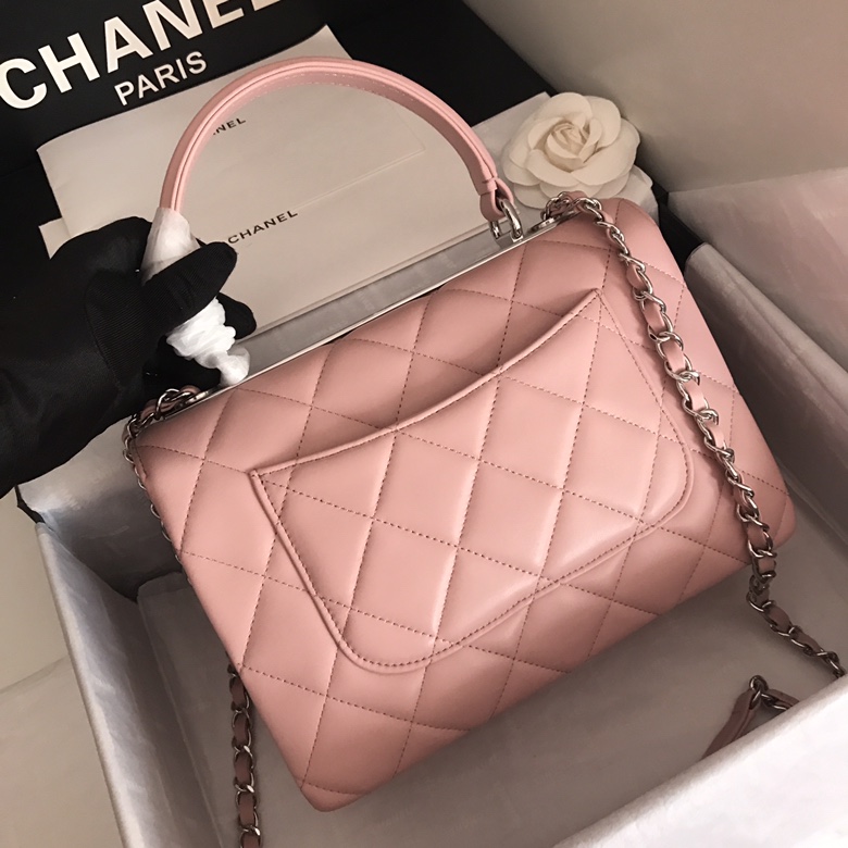 A92236, Small Flap Bag with Top Handle, CHANEL HANDBAG, 25CM