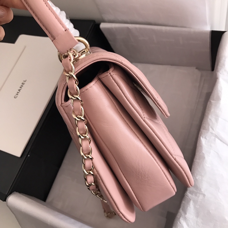 A92236, Small Flap Bag with Top Handle, CHANEL HANDBAG, 25CM