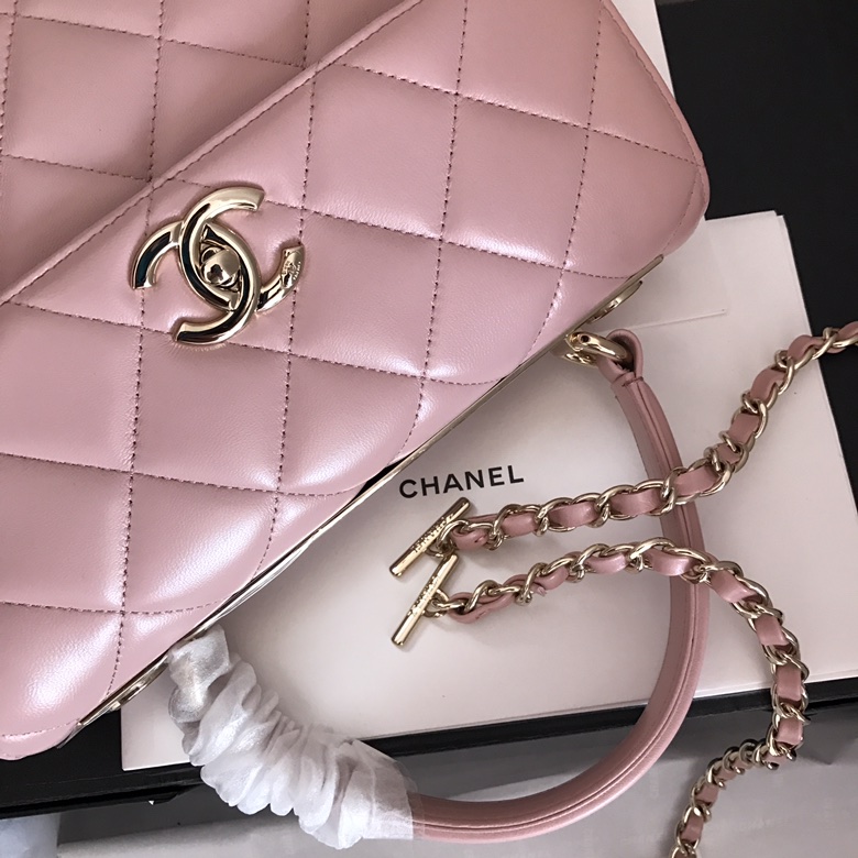 A92236, Small Flap Bag with Top Handle, CHANEL HANDBAG, 25CM
