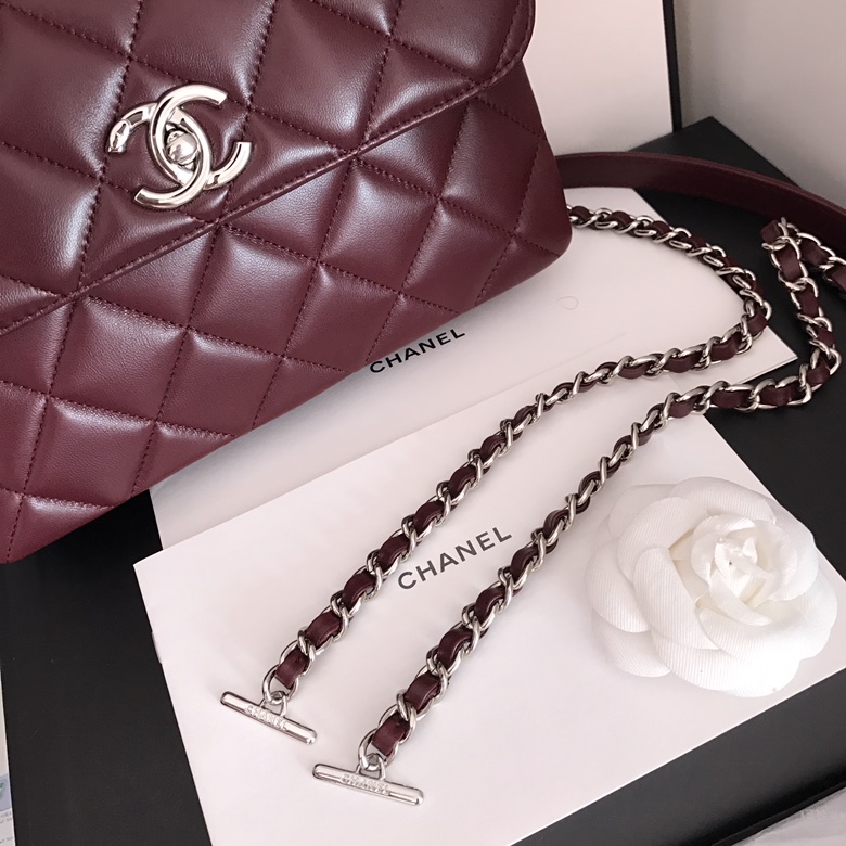 A92236, Small Flap Bag with Top Handle, CHANEL HANDBAG, 25CM