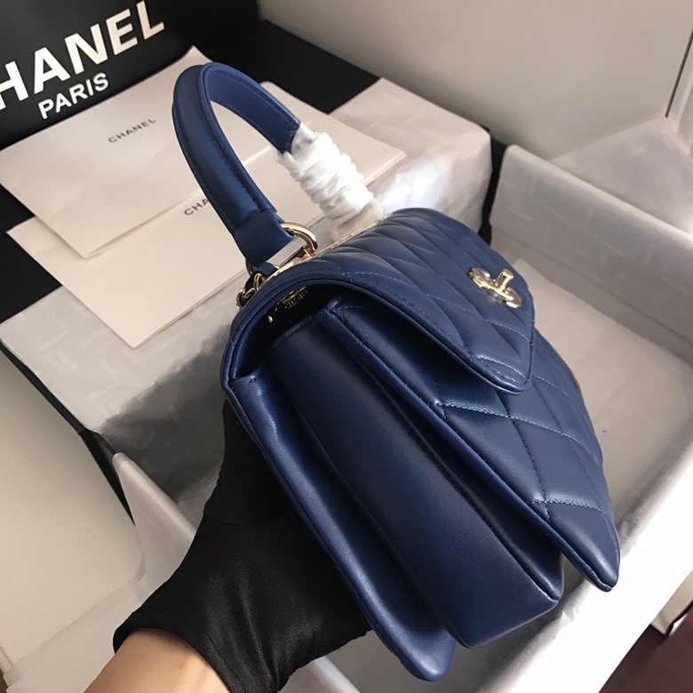 A92236, Small Flap Bag with Top Handle, CHANEL HANDBAG, 25CM
