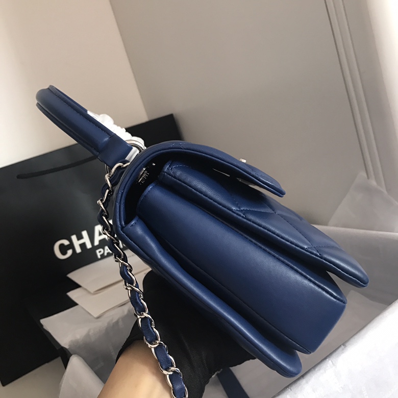 A92236, Small Flap Bag with Top Handle, CHANEL HANDBAG, 25CM