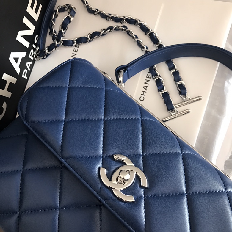 A92236, Small Flap Bag with Top Handle, CHANEL HANDBAG, 25CM