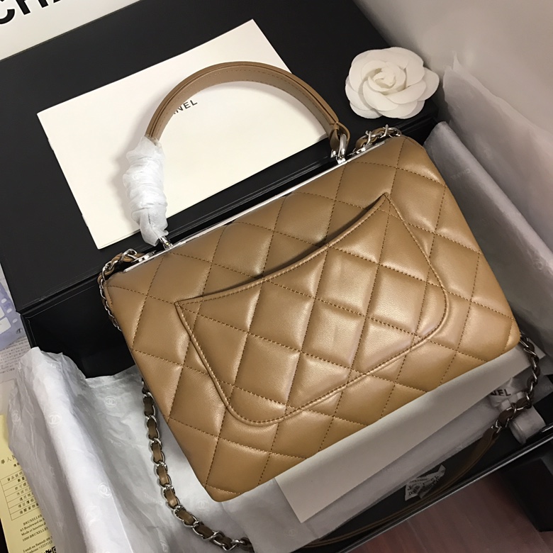 A92236, Small Flap Bag with Top Handle, CHANEL HANDBAG, 25CM