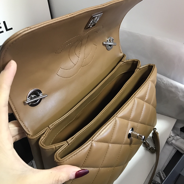 A92236, Small Flap Bag with Top Handle, CHANEL HANDBAG, 25CM