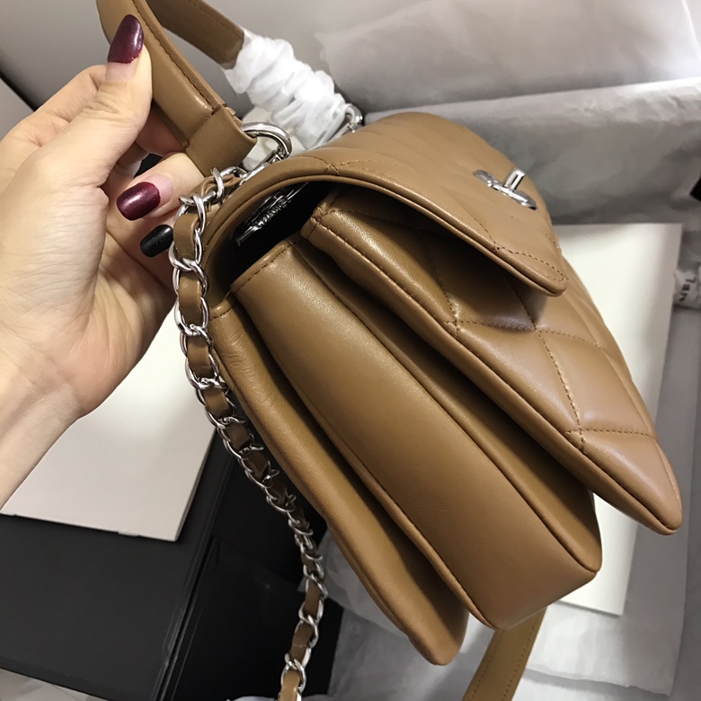 A92236, Small Flap Bag with Top Handle, CHANEL HANDBAG, 25CM