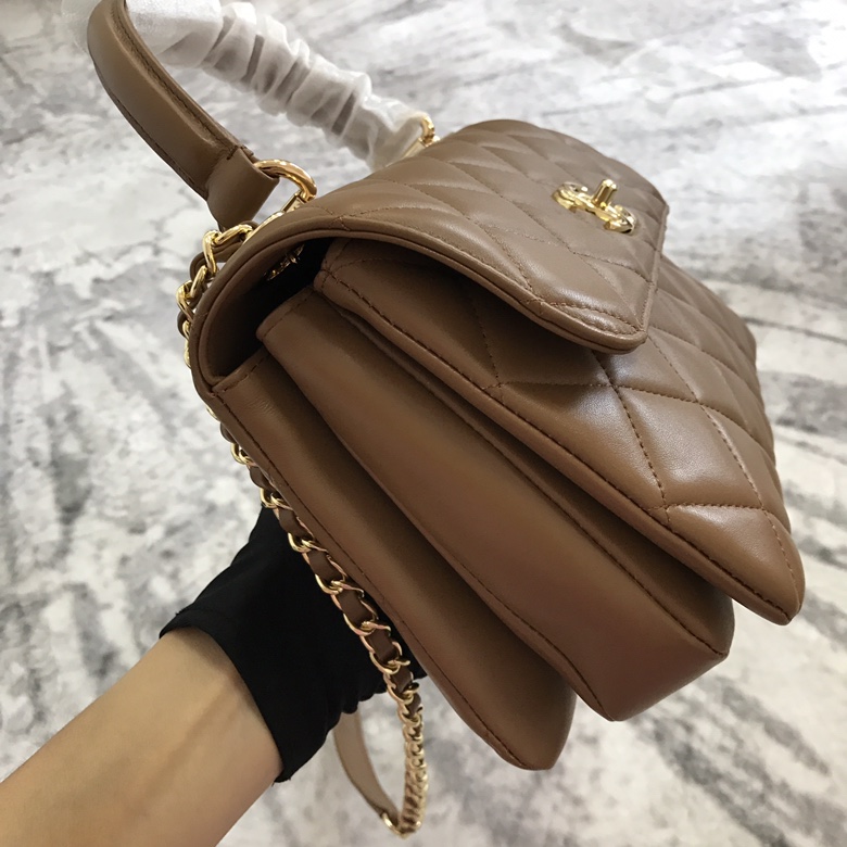 A92236, Small Flap Bag with Top Handle, CHANEL HANDBAG, 25CM